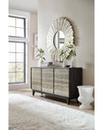 Commerce And Market - Shimmer 3-Door Credenza - Dark Gray / Pearl Silver