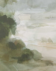 Verdant - Watercolor Landscape Print - Light Brown