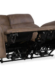 SS - Duncan Power Loveseat With Power Headrest & Lumbar - Dark Brown