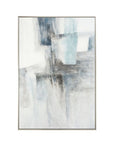 Framed Canvas Quiet Structure - Silver