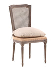 Morton - Dining Side Chair - Dark Brown / Beige