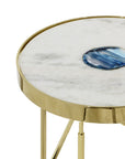 Delilah - Accent Table - Polished Gold