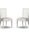 Melody - Upholstered Dining Chair Set of 2 - White
