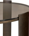 Hanson - Side Table - Bronze & Dark Glass
