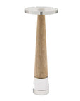 Niari - Travertine Drink Table - Light Brown