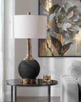 Arnav - Textured Lamp - Black