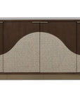 Commerce And Market - Roll With It Four-Door Credenza - Dark Brown / Gray