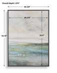Awakening - Hand Painted Landscape Art - Blue / Brown / Green / White / Yellow