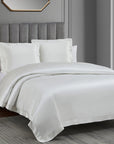 High Shine Satin - King Duvet Cover Set Set of 3 - White