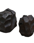 Ember Root - Teak Sculpture (Set of 2) - Black