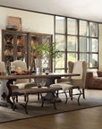 Hill Country - Bandera 86" Table With 2-18" Leaves - Dark Brown