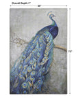 Proud Papa - Hand Painted Art - Blue