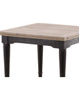 Elaine - Extension Dining Table - Black / Light Brown