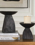 Shadow - Pedestal Bowls (Set of 2) - Black