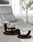 Dawson - Swivel Pedestal Recliner And Ottoman