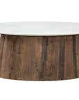 Opal - Coffee Table - Dark Brown / White