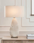 Palm Leaf - Table Lamp - White
