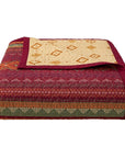 Solace - Full/Queen Reversible Quilt Set Set of 3 - Red / Orange / Brown