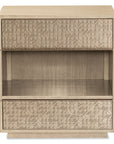 Geometry - Nightstand - Polished Limestone