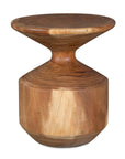 Lynx - Hourglass Accent Table - Dark Brown