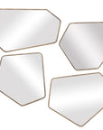 Linneah - Modern Mirrors (Set of 4) - Gold