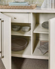 Melange - Bar None Credenza - White