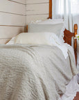 Porto Matelasse - Queen Comforter Set Set of 3 - Light Taupe