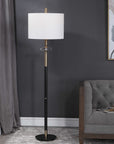 Maud - Floor Lamp - Aged Black