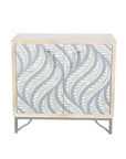 Leia - Bar Cabinet - White Mango / Ivory Bone / Gray