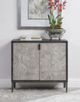 Laurentia - 2 Door Accent Cabinet - Black & Silver