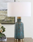 Dauphine - Cracked Table Lamp - Teal