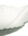Large Glass Bowl Set Set of 2 - White
