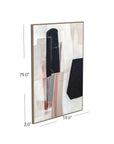 Milano Canvas Art - Beige / Blue