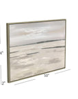Silver Landscape Canvas Art - Gray