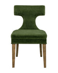 Oliver - Dining Chair Set of 2 - Moss Green / Rustic Brown