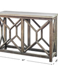 Catali - Stone Console Table - Ivory