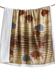 Campfire - Home On The Range Campfire Sherpa Throw 6 Per Carton - Multi Color