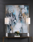 Stormy Seas - Seas Hand Painted Canvas - Blue