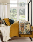 Provence - King Washed Linen Duvet Cover Set (Set of 3) - Multi Color