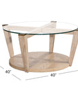 Dunes - Cocktail Table - Bleached Oak