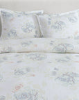 Rosaline - King Washed Linen Comforter Set (Set of 3) - White