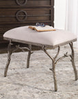 Lismore - Small Fabric Bench - Beige