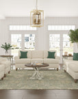 Moxy - Fabric Sofa, T-Shaped Seat Cushion, Rolled Arms