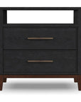 Waterfall - Nightstand - Black