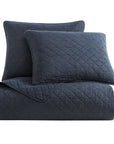 Cotton Comfort - King Quilt Set Set of 3 - Navy