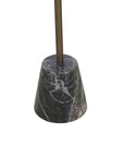 Gianna - Accent Table - Antique Brass / Green Marble