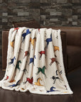 Campfire - Wild Horses Campfire Sherpa Throw 6 Per Carton - Multi Color