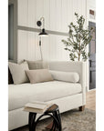 Tide & Timber - Linen Upholstery Day Bed With Twin Mattress And 4 Legs