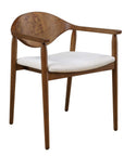 Augusta - Burl Dining Chair - Brown,White