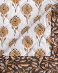 Woodstock - King Reversible Quilt Set Set of 3 - White / Tan